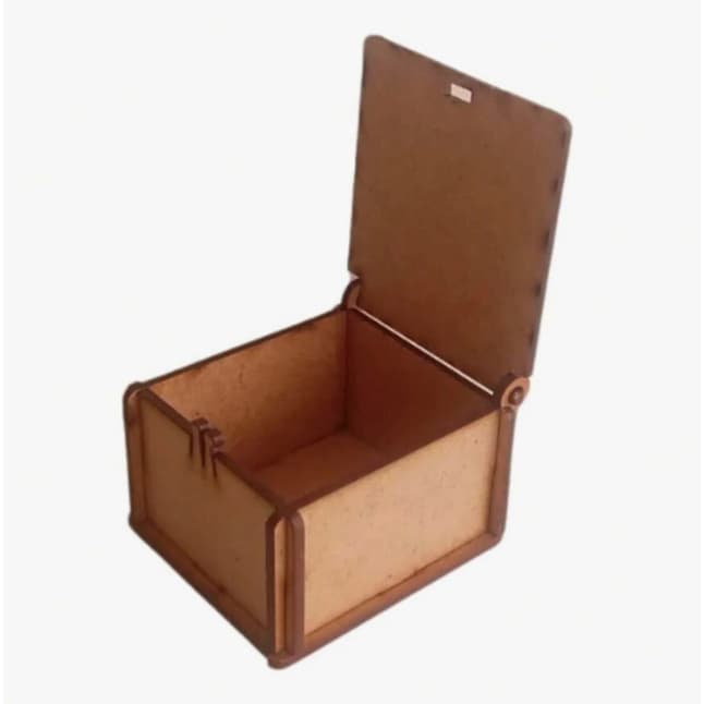 CAIXINHA EM  MDF CRU 6X6X5cm KIT