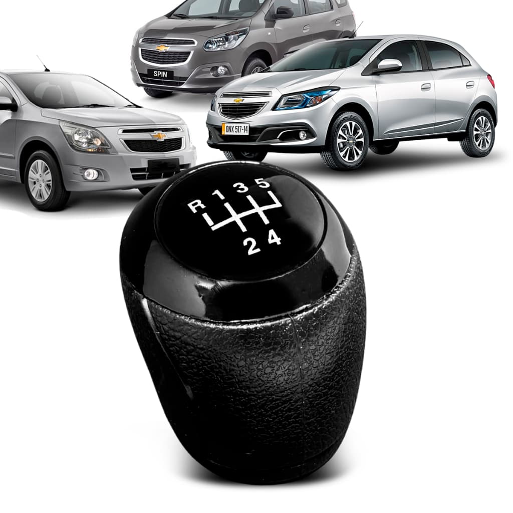 Bola Manopla Cambio Marcha Onix Cobalt Sonic Spin Prisma Cruze 2013/2020 Preto