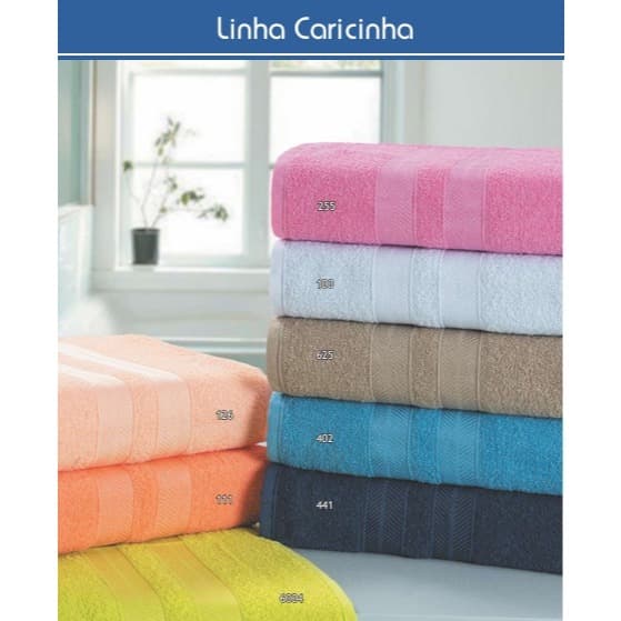 Toalha de Banho Algodão 70x120cm - Slim e 60x130 Caricinha