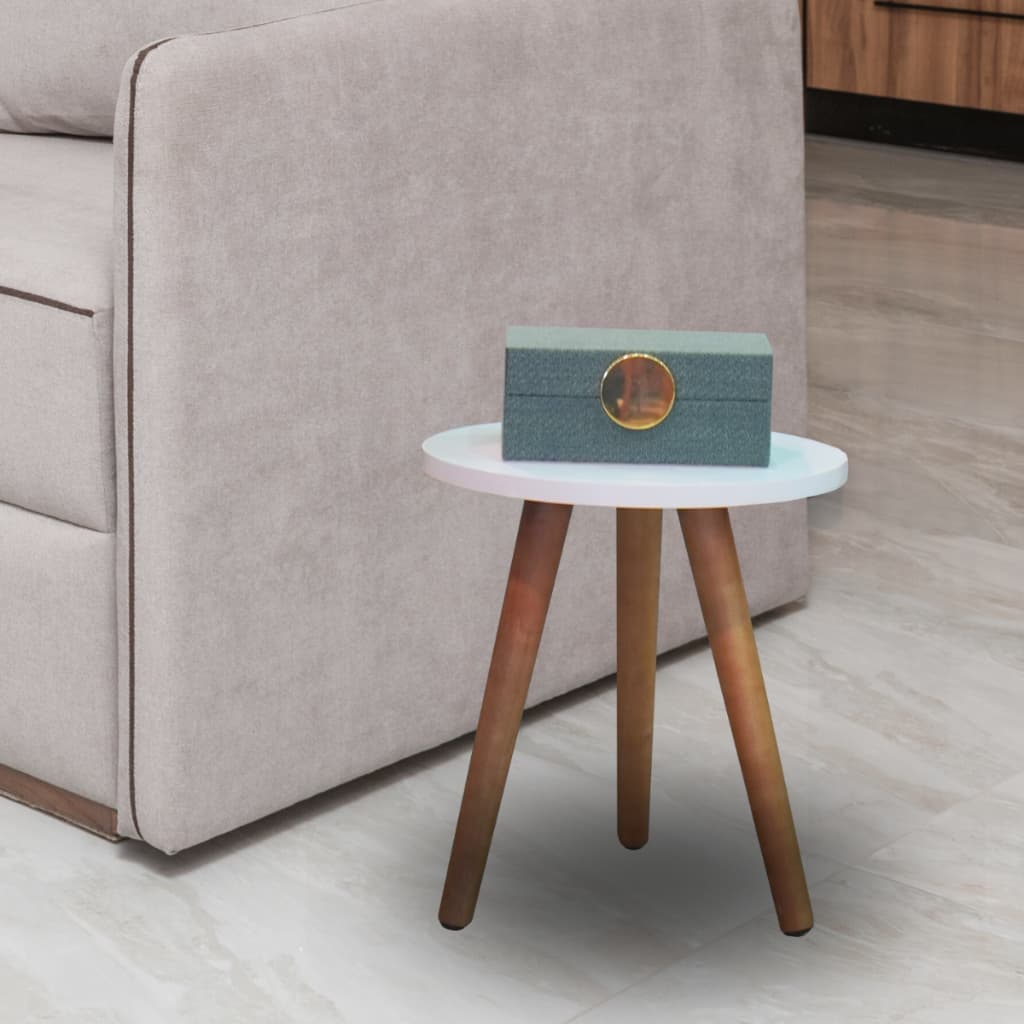 Mesa De Canto Mesinha Lateral Redonda Pe Palito Decorativa Sala Quarto