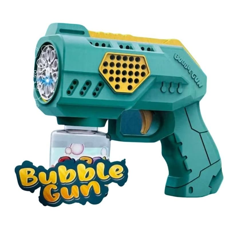 Brinquedo Infantil Menino e Menina Lança Bolha de Sabão a Pilha Máquina Luz Automática