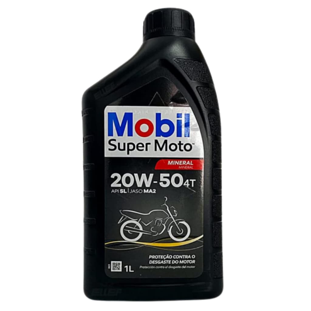 OLEO MOBIL SUPER MOTO 20W50 4T MINERAL 1LITRO