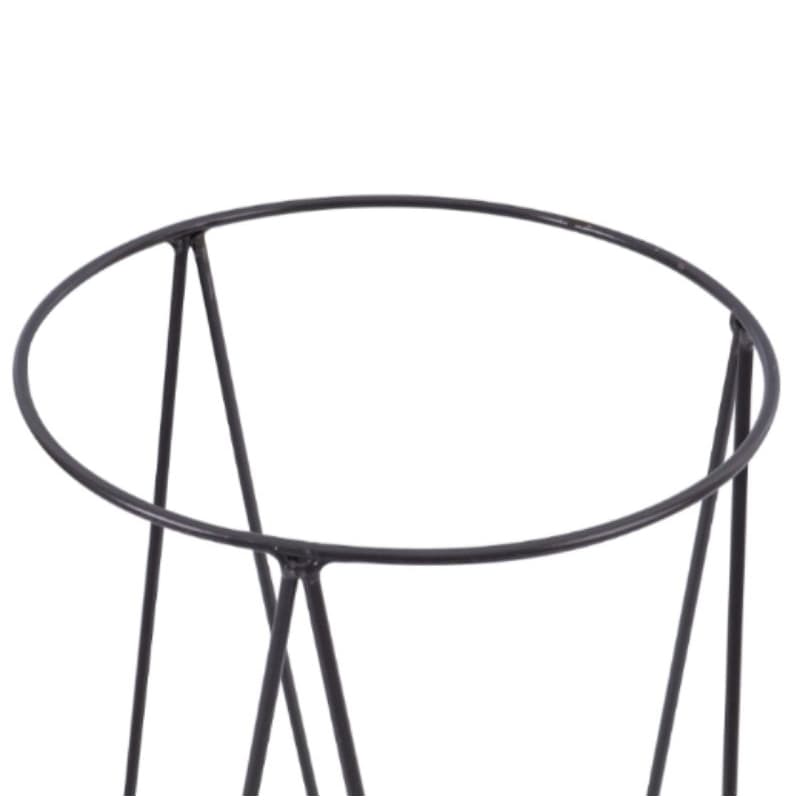 tripé jardim para plantar chão 22.40cm preto