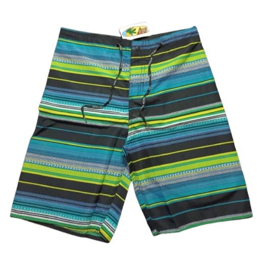 Bermuda Masculina Surf Praia em Tactel com Cordão, Botão e Velcro