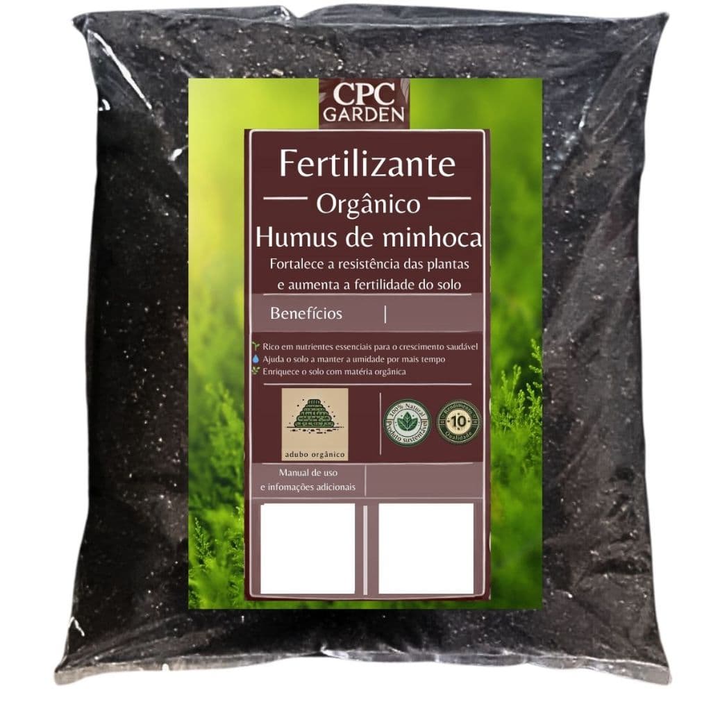 Fertilizante Orgânico Humus de Minhoca CPC Garden