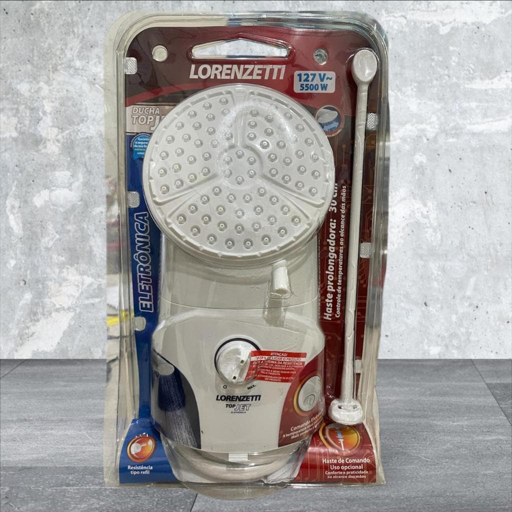 Chuveiro Ducha Top Jet Eletrônico Multitemperaturas Lorenzetti 127V