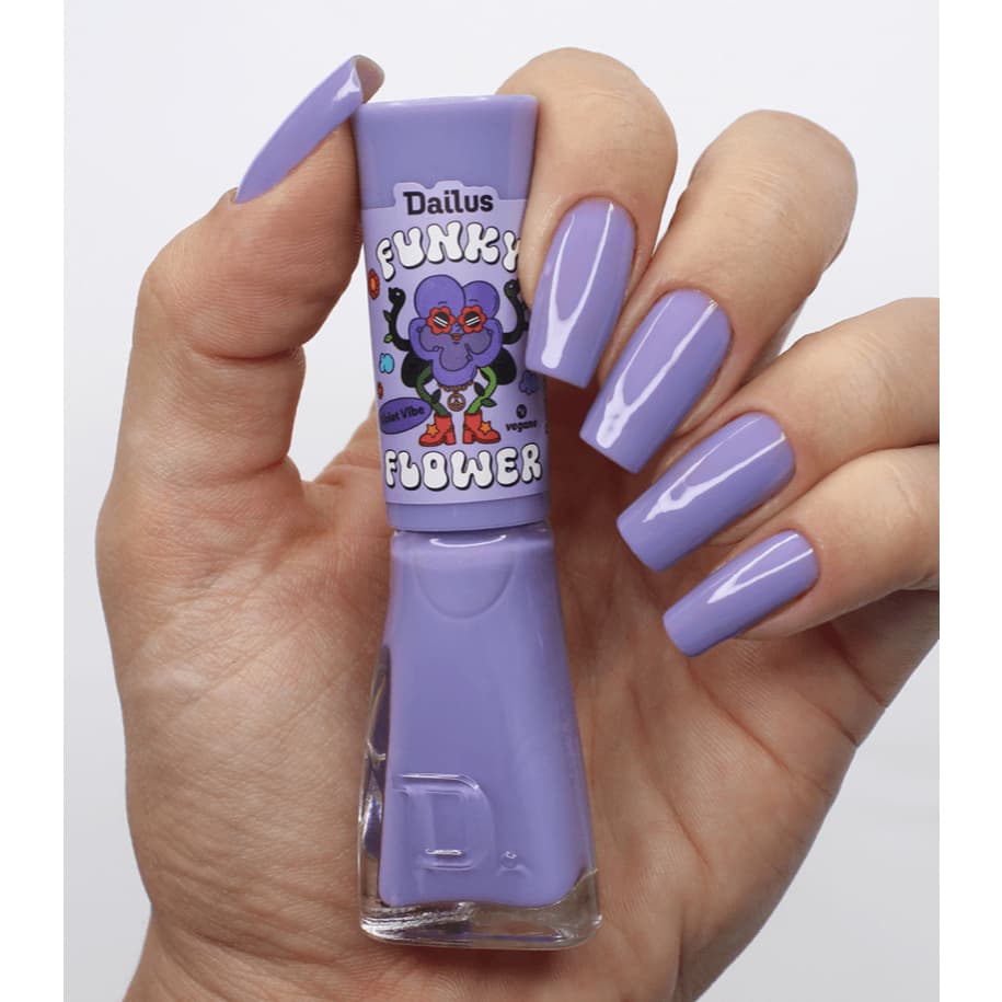 Esmalte Dailus Violet Vibe Coleção Funky Flower