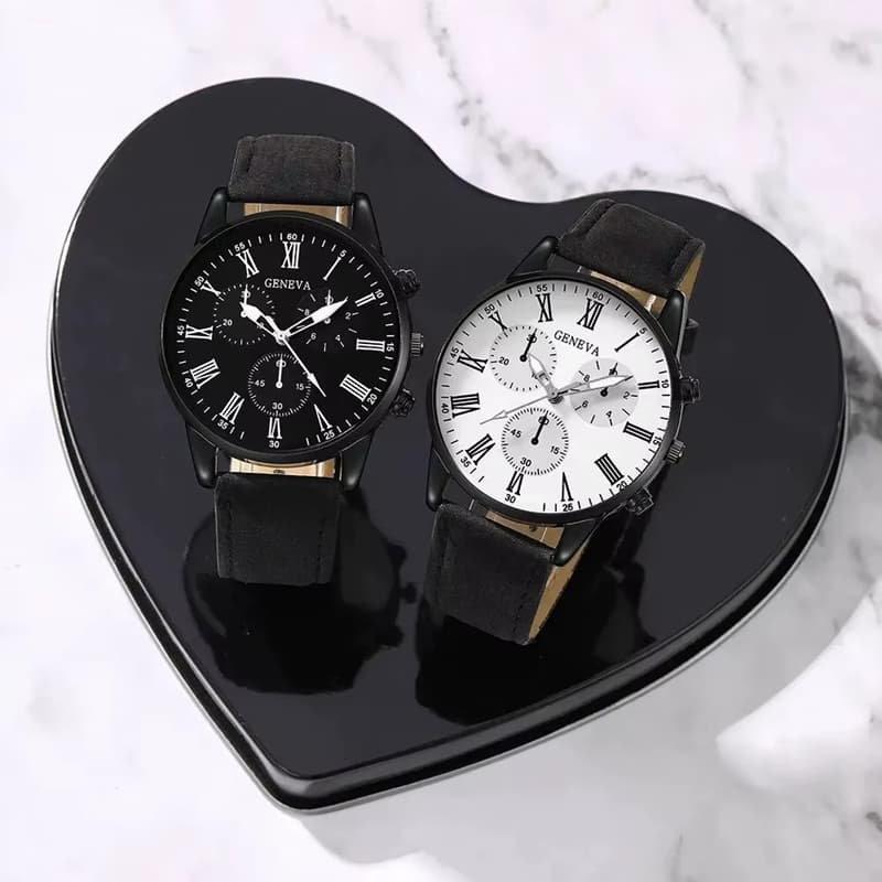 [BR] Relógio Quartzo Unissex 40mm Redondo Lançamento Estiloso Casual Promoção Presente Namorados mãe