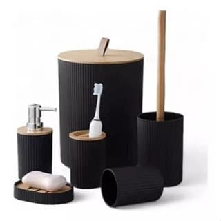 KIT DE ACESSÓRIOS PARA BANHEIRO 5 PEÇAS 9257