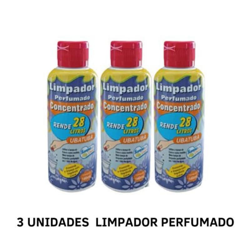 kit 3 limpador perfumado concentrado- rende 28 litro. Sampa Clean