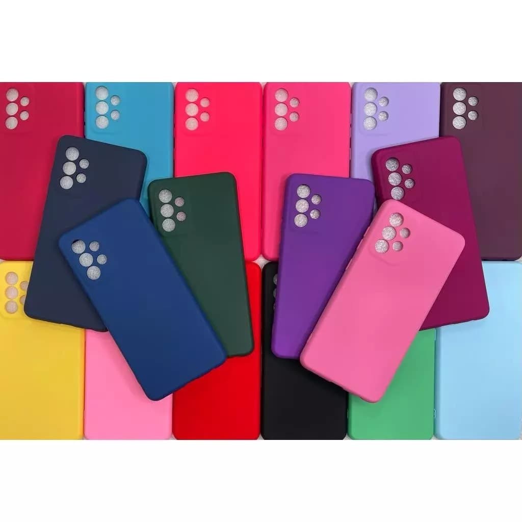Capa Case Silicone Colorida Resistente Aveludado/Capa Transparente/Carteira Samsung A52/A52S/A52 5G