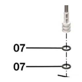 KIT 2 ANÉIS O'RING NBR DIAM. 9,19X2,62 OR1-110 para Pulverizadores SS Brudden - 8000236