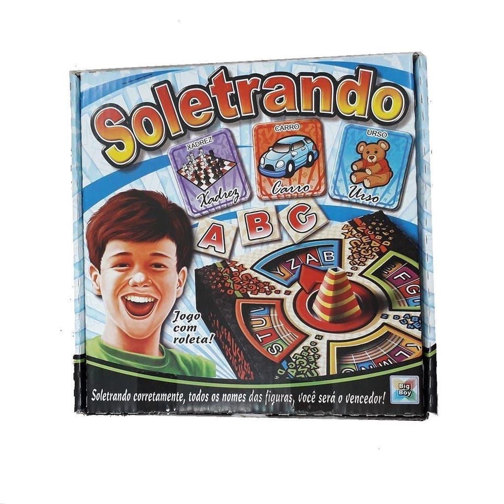 Jogo Educativo Soletrando com Roleta Pedagógico Cartas - Big Boy 1711