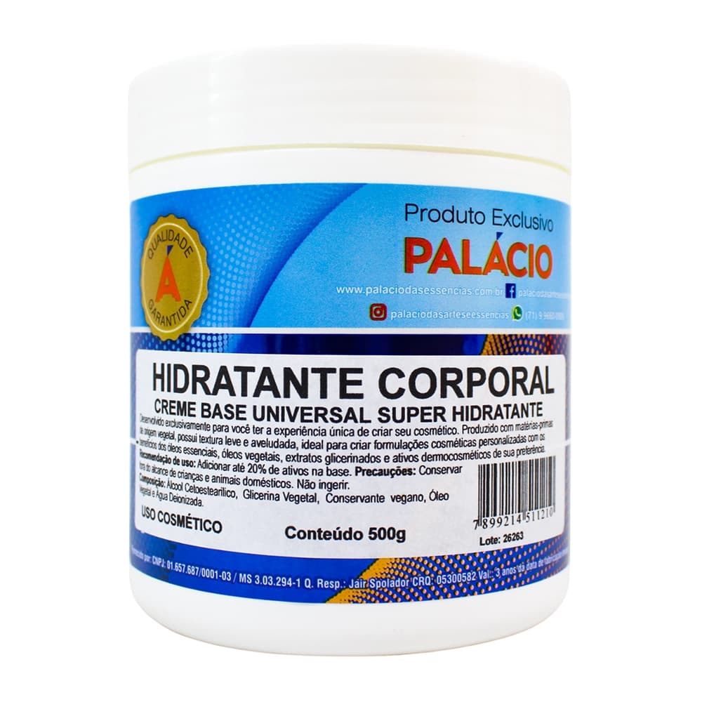 Hidratante Corporal (Creme Base Universal Super Hidratante) – 500 g