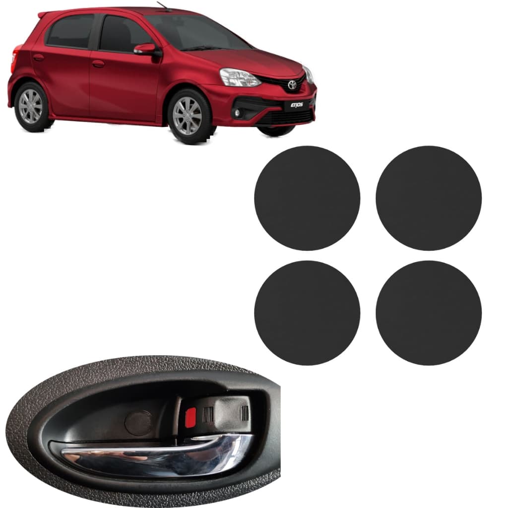 Jogo Tampa Parafuso Maçaneta Interna Toyota Etios 2012/2021