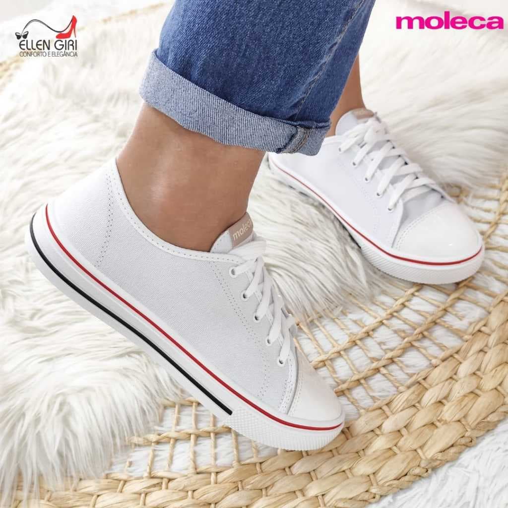 Tênis Feminino Casual Moleca Sola Baixa