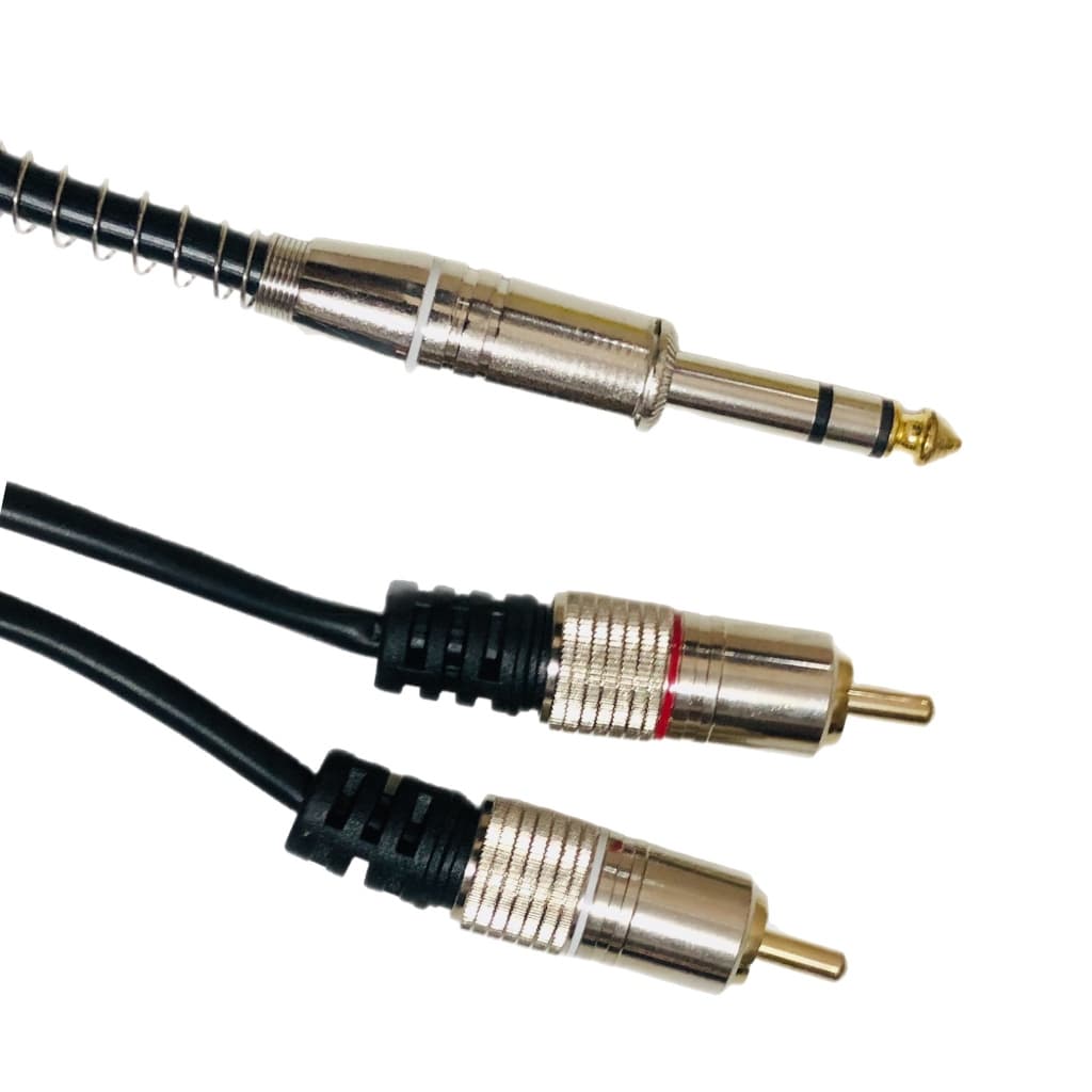 Cabo Audio Auxiliar 2 Rca X P10 Estereo Blindado Profissional