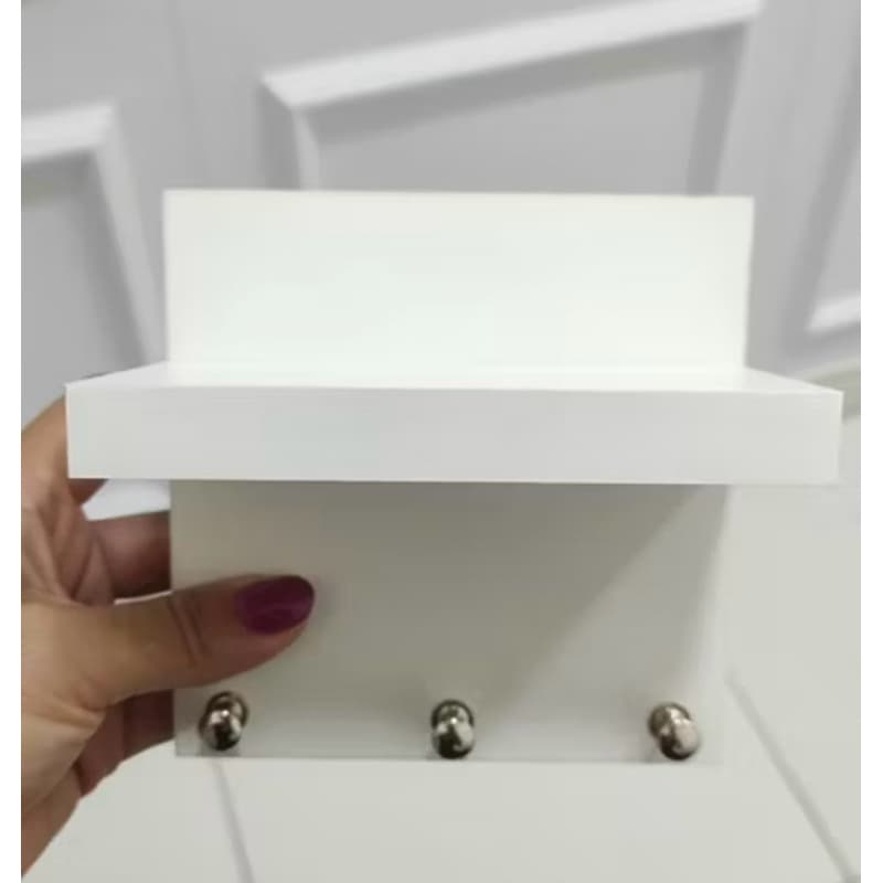 Porta-chaves de parede em MDF – entrada, hall, corredor – marcenaria artesanal