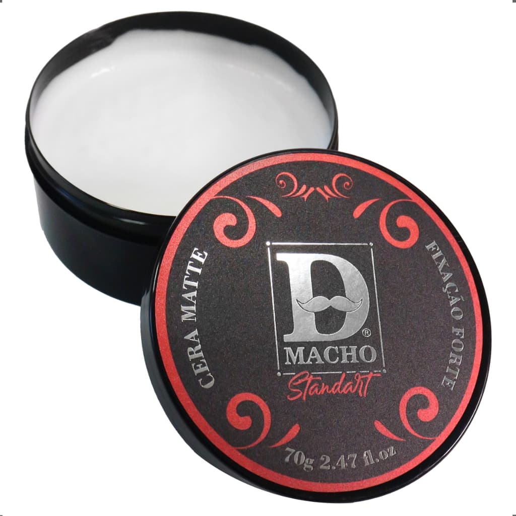 Pomada Matte Brilho 70g fixação forte com fragrância Malbec premium masculino Cabeleireiro efeito seco