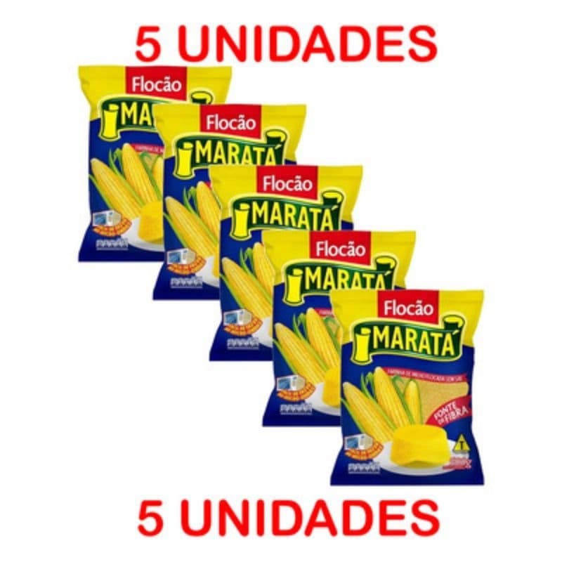 Kit 5 Flocão Maratá – Sabor, Qualidade e Praticidade na Sua Cozinha!