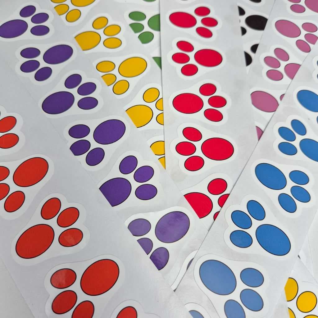 Patinhas adesivas de coelho da páscoa  patas páscoa 128 unidades  ENVIO IMEDIATO Adesivo Personalizado