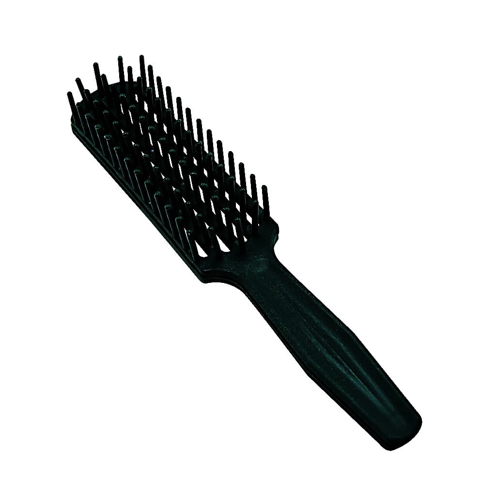 Escovas De Cabelo Plastico Jacaré Cores pretas tipo Avon Kit 3 Unid