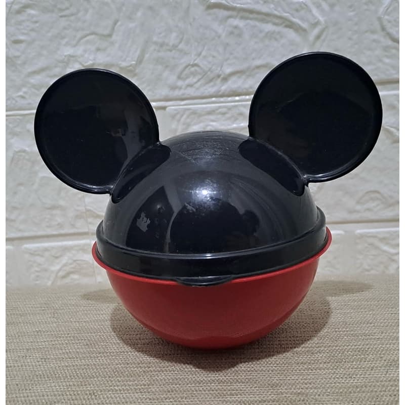 Mickey Mouse - Pote plastico em formato de cabeça do Mickey