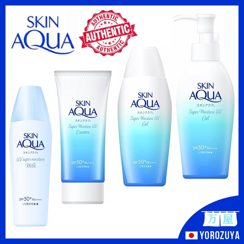 [Fabricado no JAPÃO] Rohto SKIN AQUA Super Moisture UV Ácido Hialurônico FPS50 + PA++++ Proteção UV Japan Japão