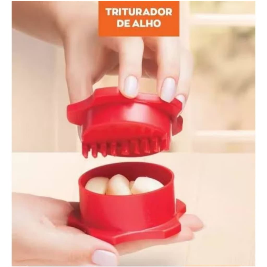 Triturador de Alho Prático e Fácil de Usar, Modelo Asa