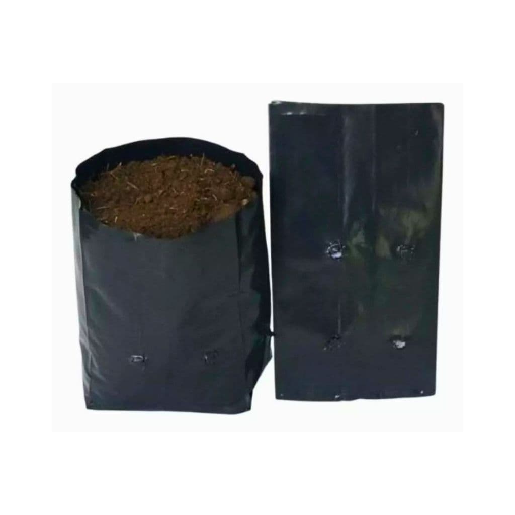 Sacola Plástica Sacolinhas Para Embalar Muda De Planta Preto