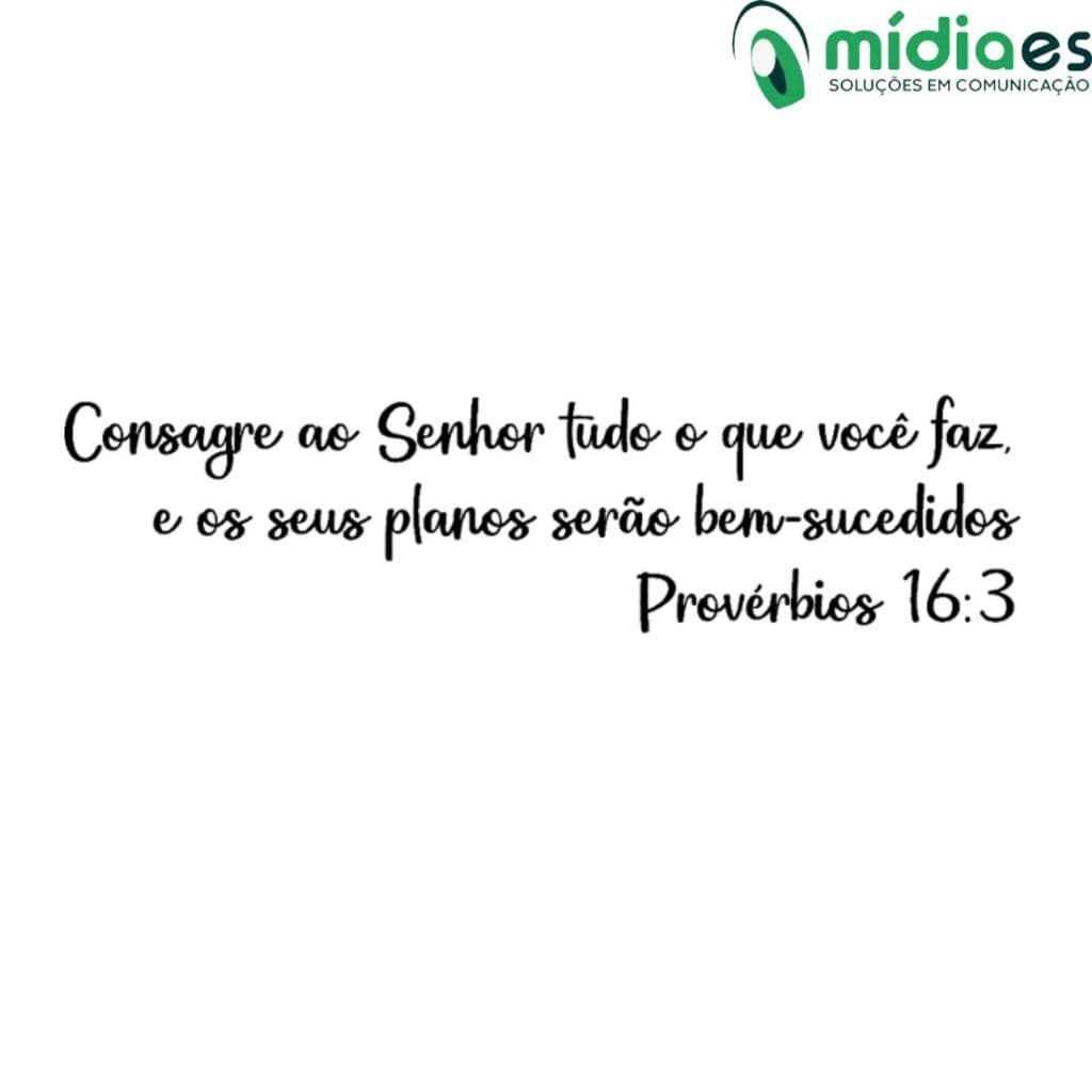 Adesivo Frase letra "Consagre ao Senhor tudo o que você faz,- Provérbios 16:3" Decoração Adesivo