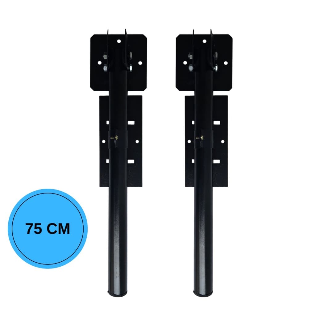 Kit 2 Suportes Articulados para Câmeras de Segurança CFTV - Sensor de Barreira 75cm