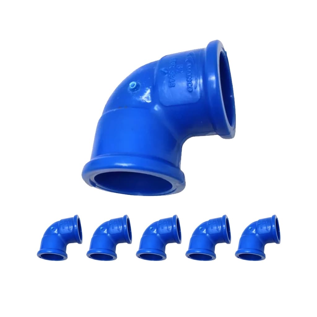 Conector Joelho 90º DN 32mm Agro Amanco 5 Unidades irrigação