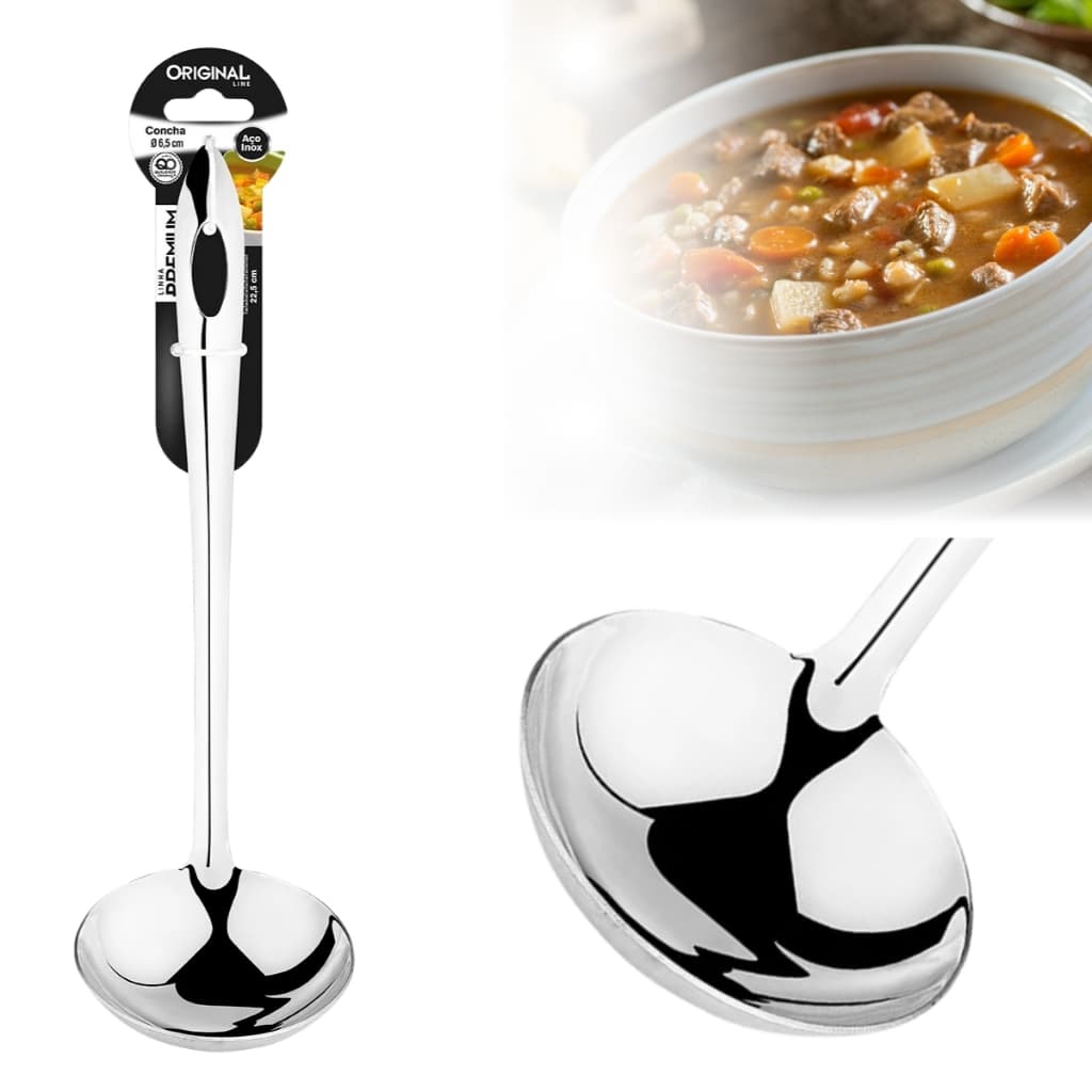 Concha Aço Inox 30 ml Premium Original Line