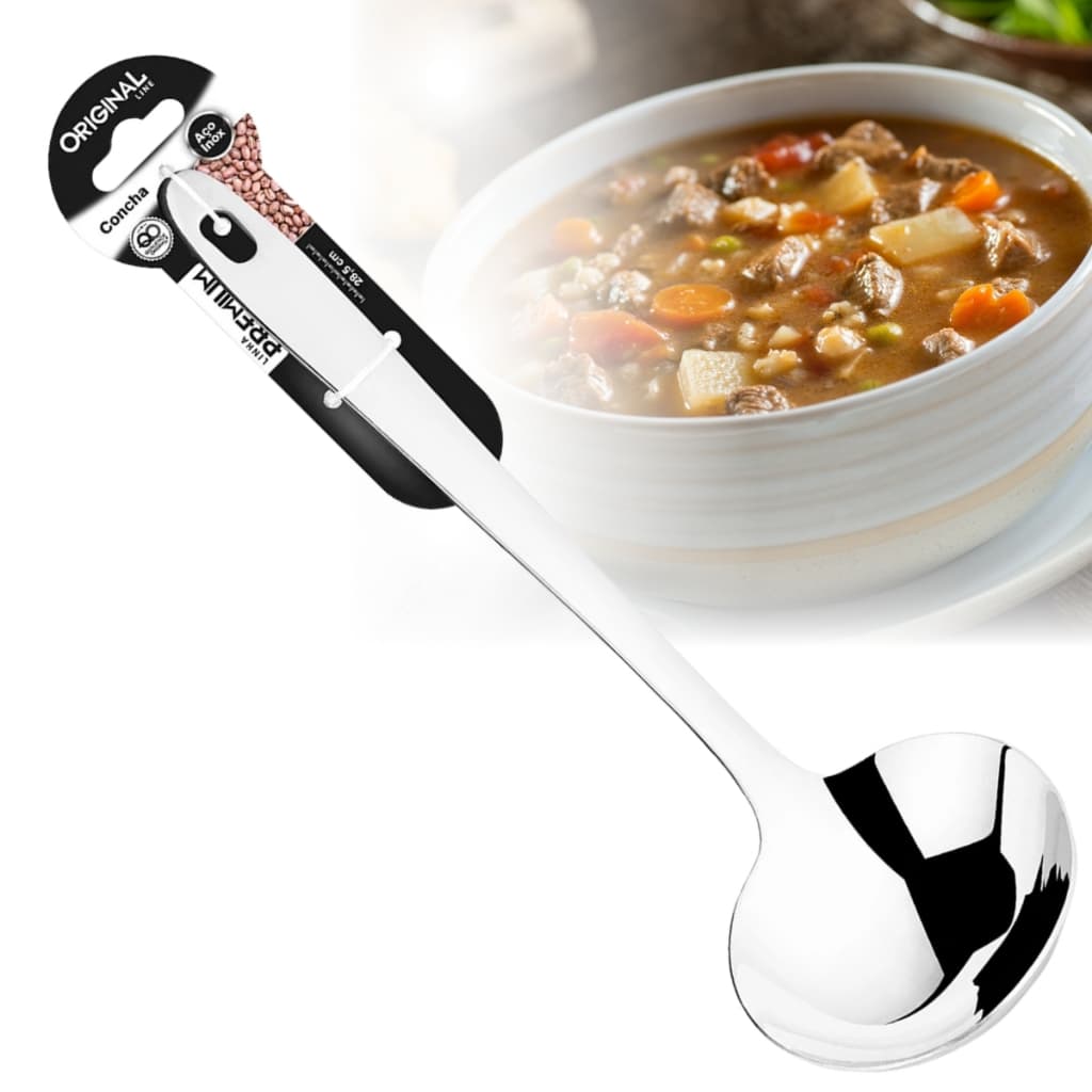 Concha Aço Inox Premium Original Line 80ml Servir