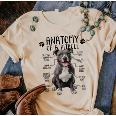 Camiseta Vareadas Estampas Cachorro PitBull Fofinho Novo!