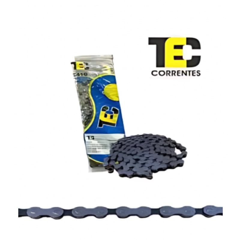 Corrente Grossa Para Bicicleta Tec C410 Para Bike Sem Marcha 114 Elos 1/2”x1/8”