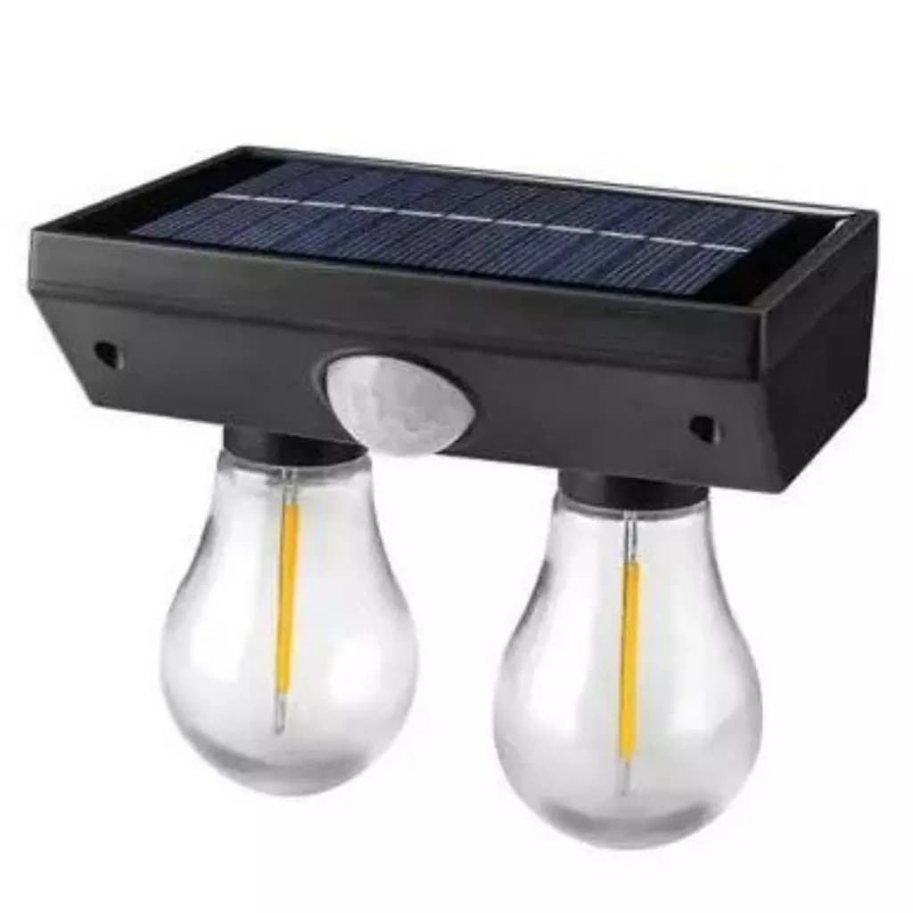 Luminária Solar de Parede Arandela De Lâmpada Dupla Filamento Vintage Led recarregável - AL-B1290 - Altomex - Dragão