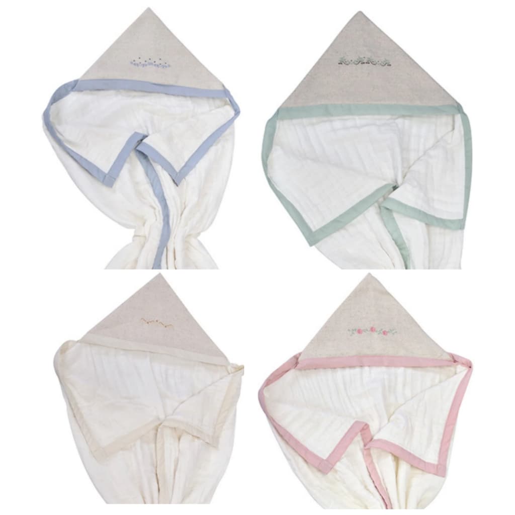 Toalha de Banho para Bebê com Capuz Menina Menino Macia Soft 100% Algodão