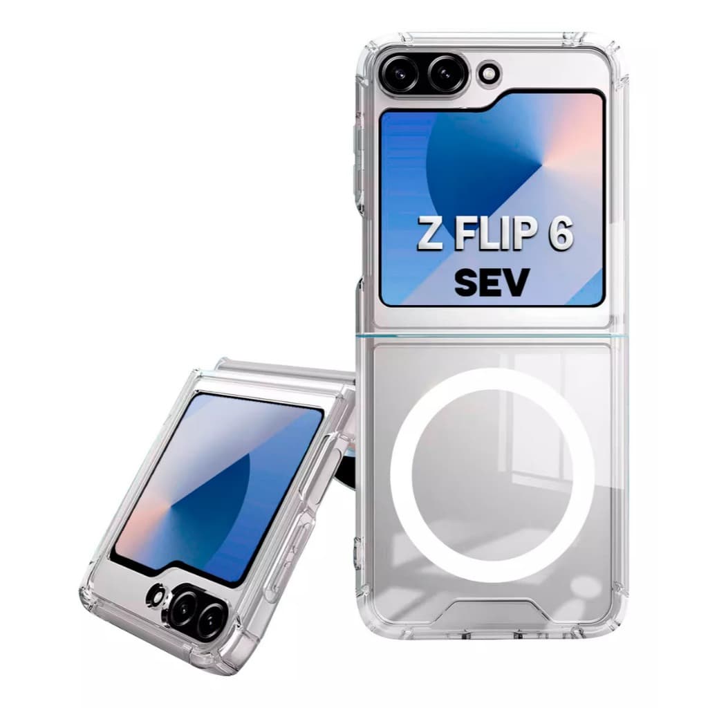 Capa capinha Transparente Acrilico Z Flip 5 e 6 Magnetica