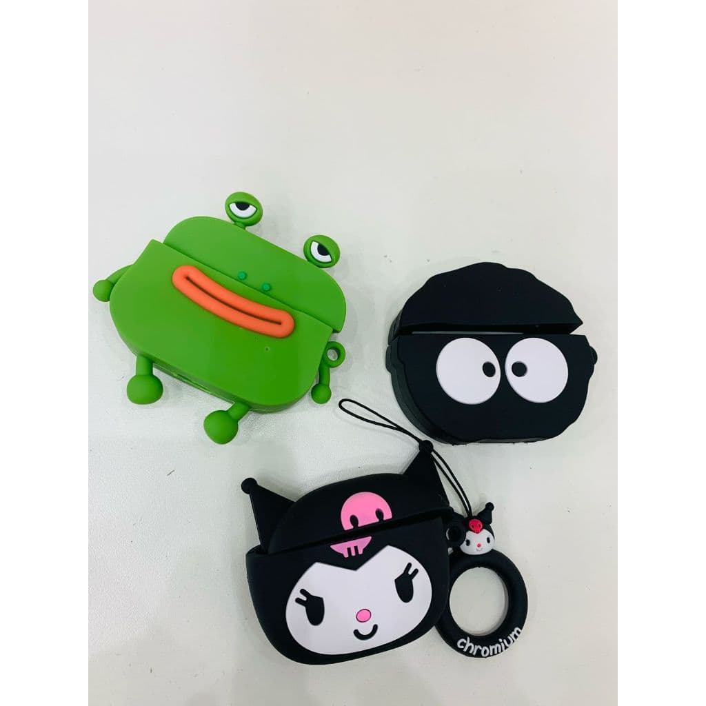 Capa Protetora De Silicone Portátil Com Gancho Para Fone De Ouvido Air-Pods Pro