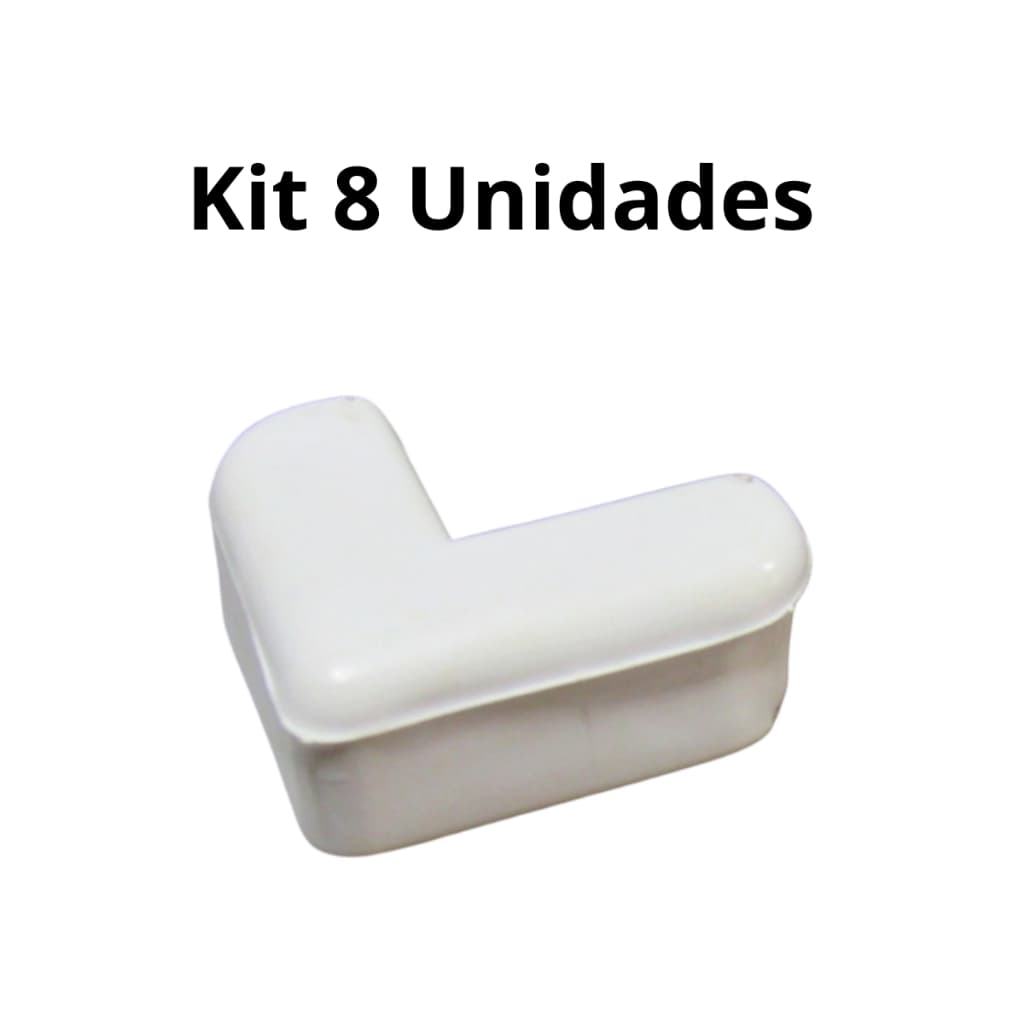 Kit 8 Protetores de Canto de Mesa Segurança Infantil e Prevenção de Acidentes