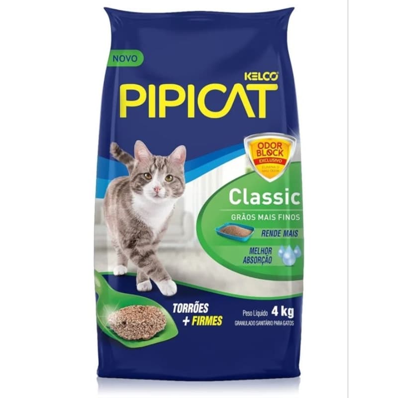 Areia Pipicat Classic para Gatos 4 kg