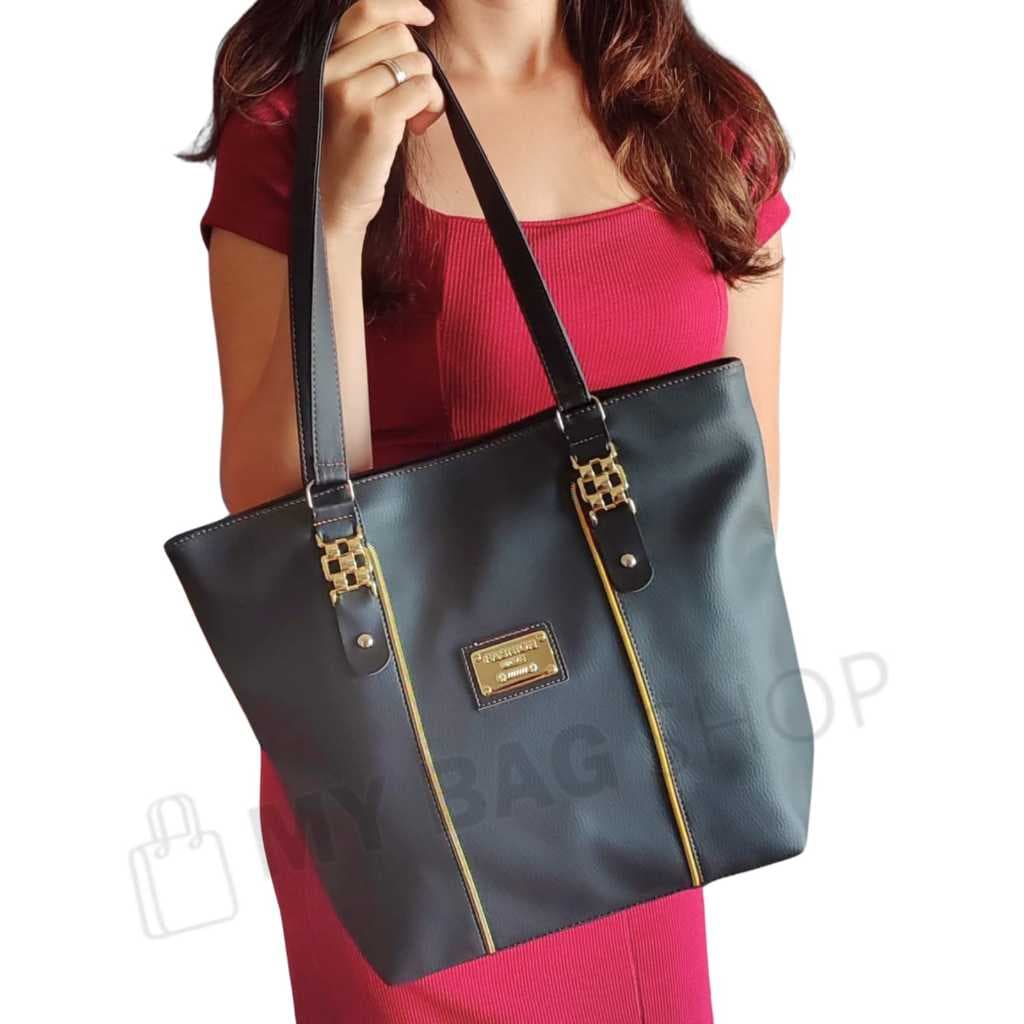 Bolsa Feminina Grande De Ombro De Lado para Faculdade Trabalho Passeio