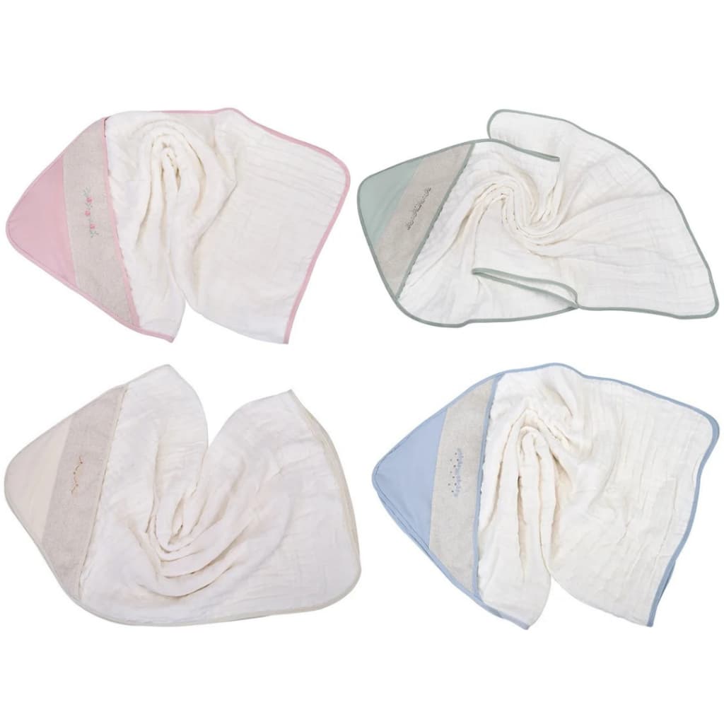 Toalha de Banho Minasrey Soft Loupiot Nature - (85cm x 85cm) - 100% Algodão em 3 Camadas - Minasrey