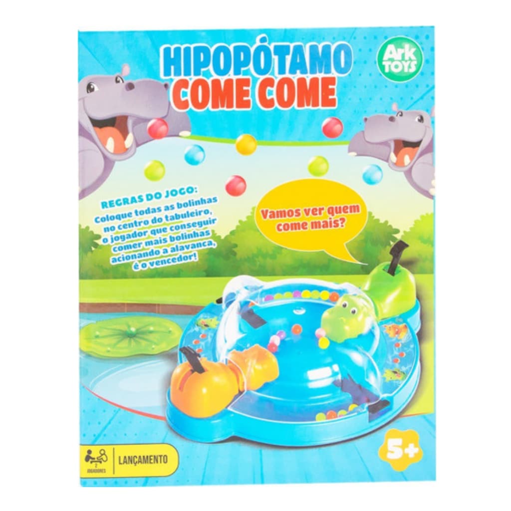 Jogo Hipopótamo Come Come Papa Bolinhas Ark Toys