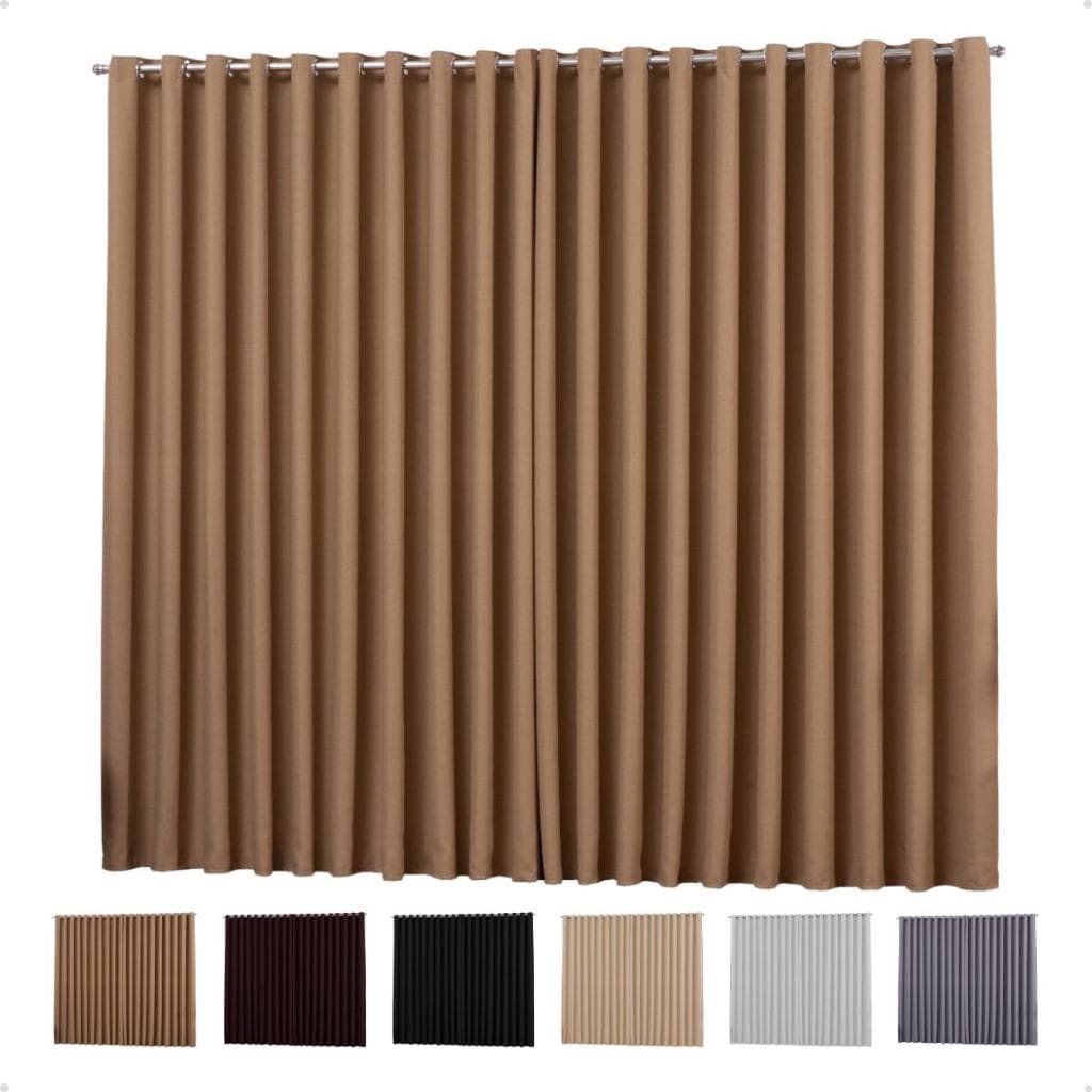 Cortina Blecaute Blackout Em Tecido Grosso 3,00x2,80 Corta Luz Para Quarto E Sala