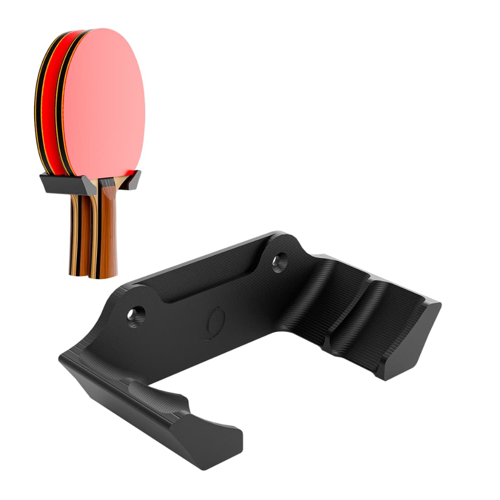 Suporte de Parede para Raquetes de Ping Pong - Organize e Decore! Preto/Branco/Cinza- Esporte/Raquete/Organizador