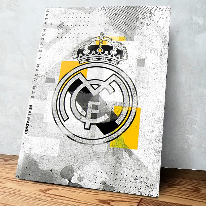 Placa Decorativa Quadro Real Madrid, Vini Jr, Rodrygo, Espanha, Champions League, CR7 20x28 A4