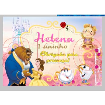 Rótulos Adesivos Personalizados Para Lata Leite  bela e fera  menina e menino 400g ou 800g